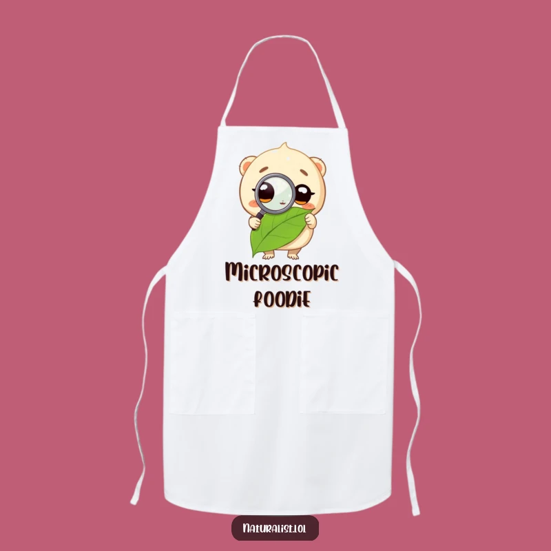 Funny Creature Magnifying Glass Apron: Kitchen Explorer's Hilarious Gear