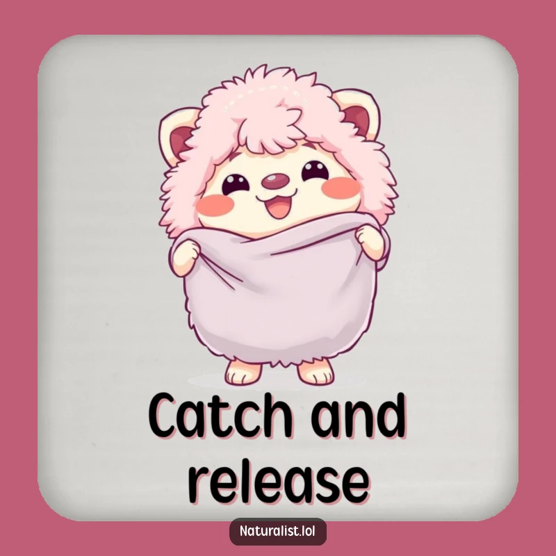 Funny Fluffy Creature Butterfly Net Coasters: Stylish Surface Protection