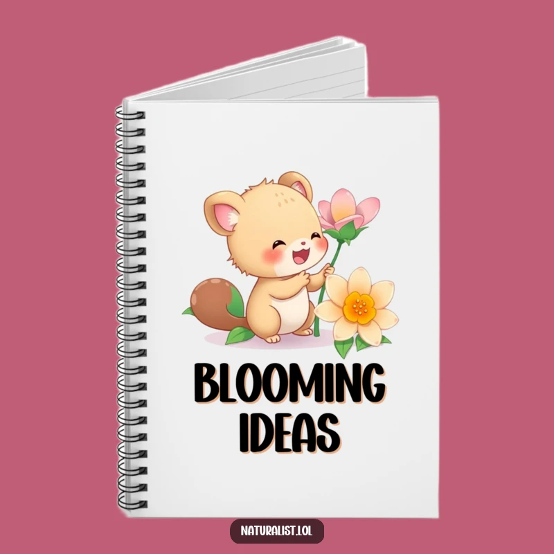 Funny Energetic Creature Flower Notebook: Capture Your Joyful Ideas